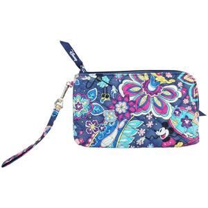 Disney Vera Bradley Wristlet wallet sensational six paisley Mickey & Friend goof